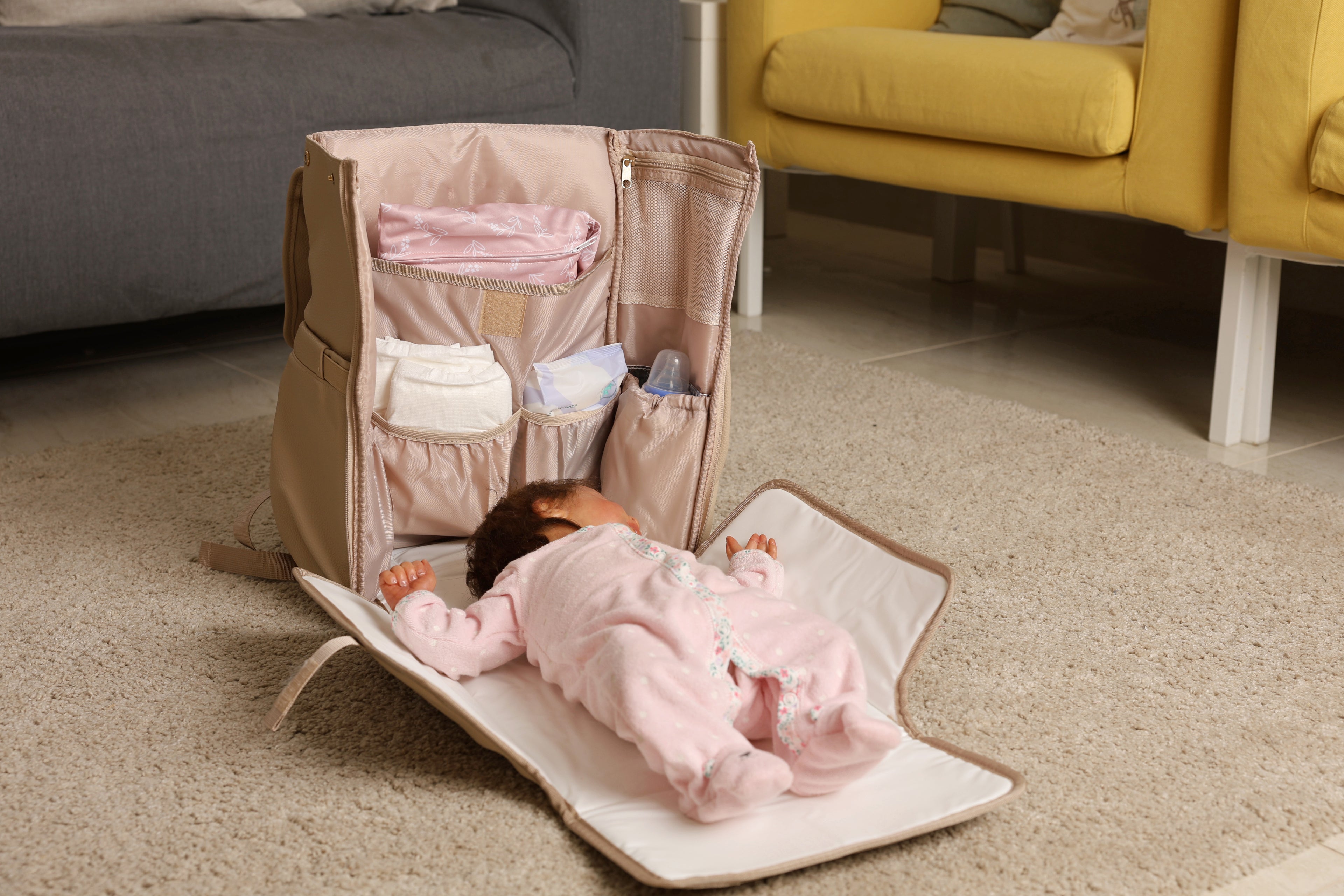 Care Baby Bag in beige