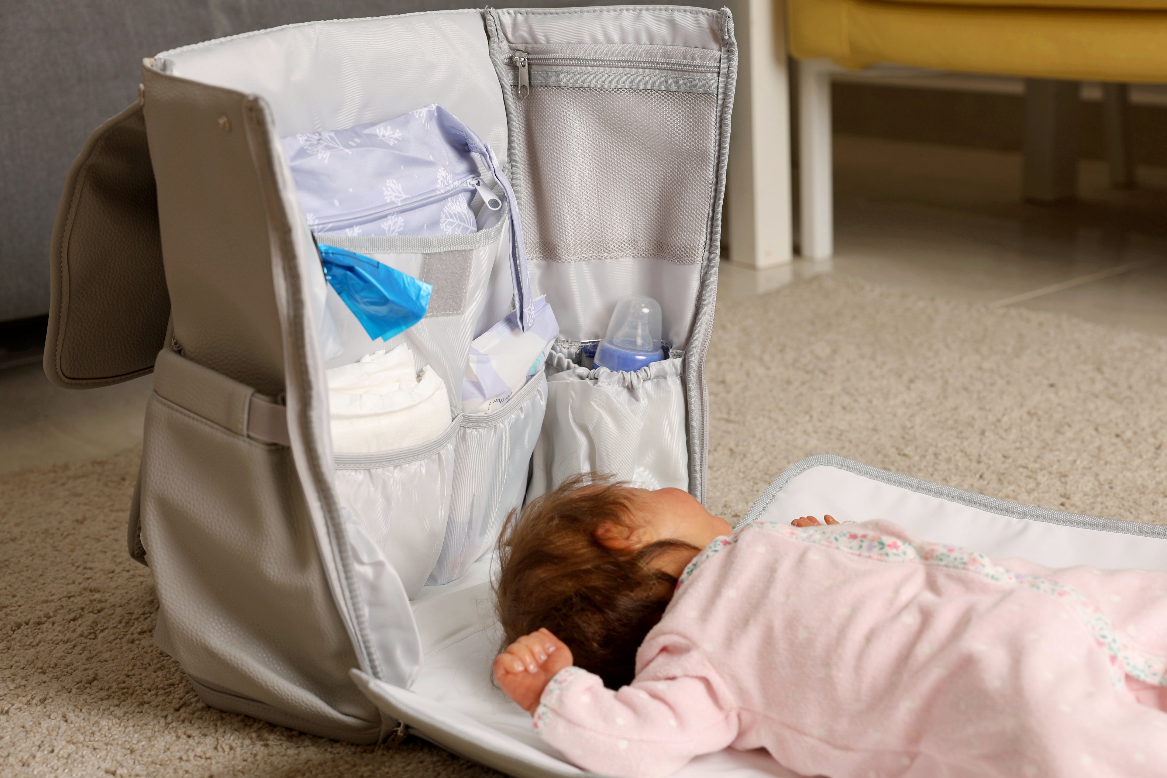 Care Baby Bag in Gray