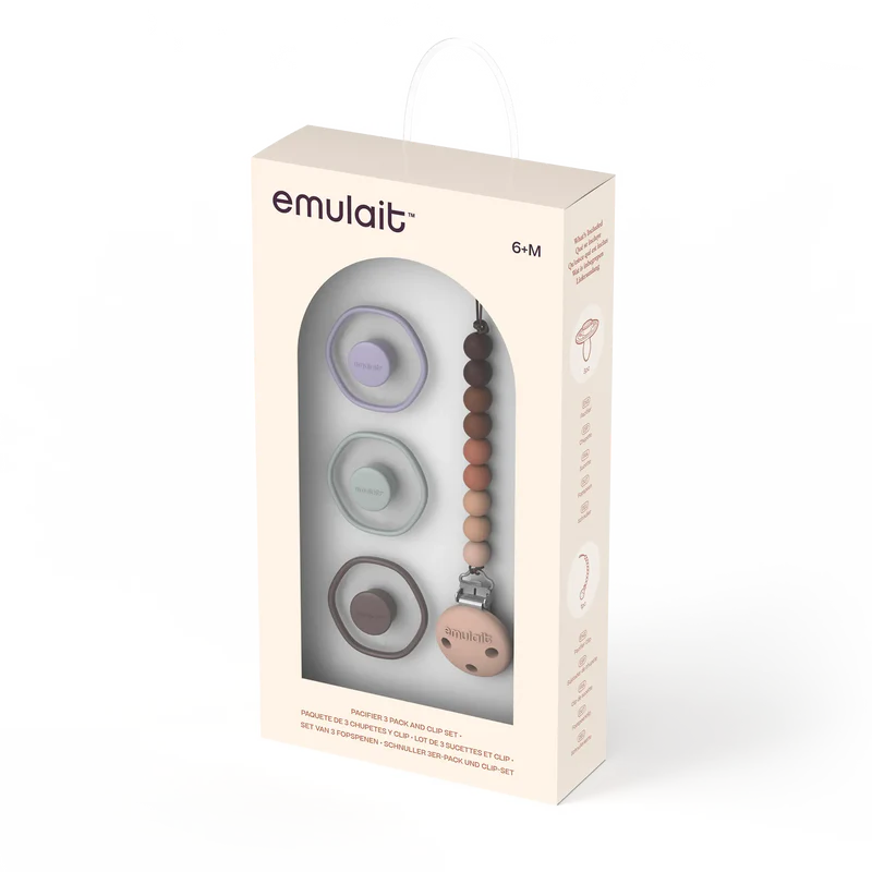 Emulait Pacifier & Clip Gift Set